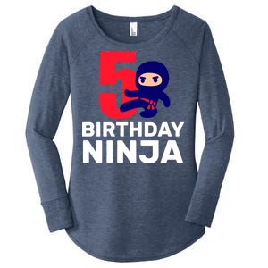 5th Birthday Ninja  Women's Perfect Tri Tunic Long Sleeve Shirt