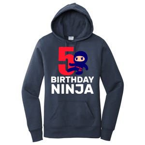 5th Birthday Ninja  Women's Pullover Hoodie