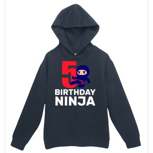 5th Birthday Ninja  Urban Pullover Hoodie