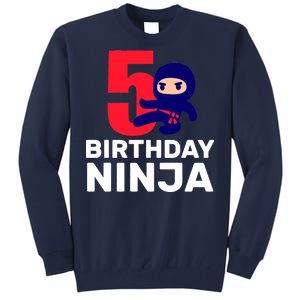 5th Birthday Ninja  Tall Sweatshirt