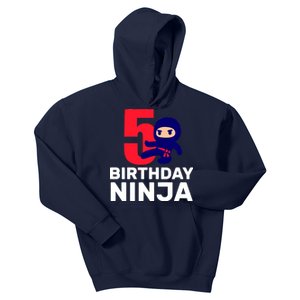 5th Birthday Ninja  Kids Hoodie