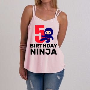 5th Birthday Ninja  Women's Strappy Tank