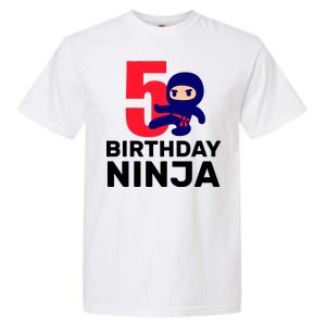 5th Birthday Ninja  Garment-Dyed Heavyweight T-Shirt