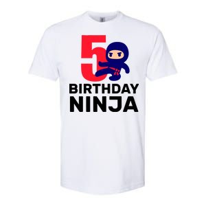 5th Birthday Ninja  Softstyle CVC T-Shirt