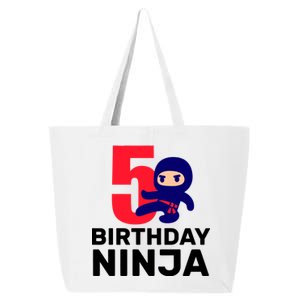 5th Birthday Ninja  25L Jumbo Tote