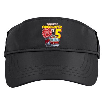 5th Birthday This Little Firefighter Is Five Adult Drive Performance Visor
