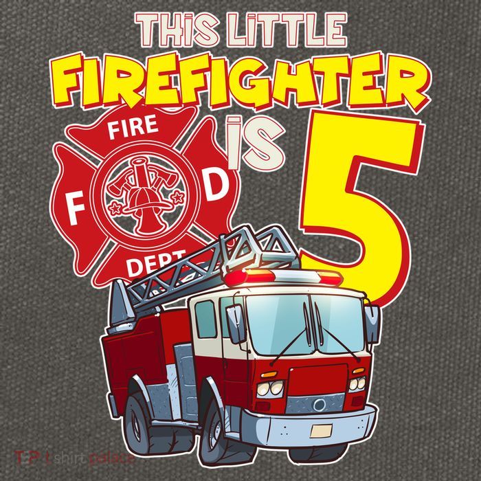 5th Birthday This Little Firefighter Is Five Cotton Canvas Backpack