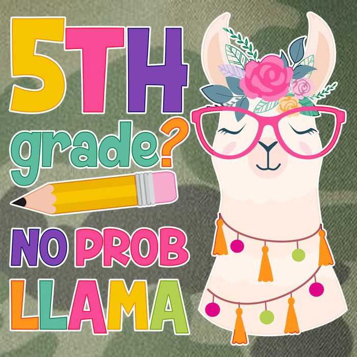 5th Grade? No Prob Llama Legacy Tie Dye Trucker Hat