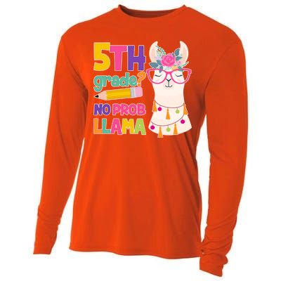 5th Grade? No Prob Llama Cooling Performance Long Sleeve Crew