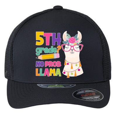 5th Grade? No Prob Llama Flexfit Unipanel Trucker Cap