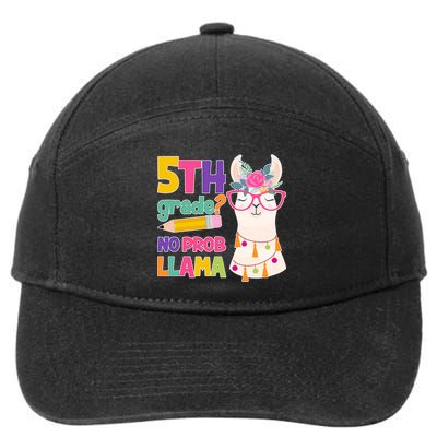 5th Grade? No Prob Llama 7-Panel Snapback Hat