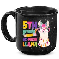 5th Grade? No Prob Llama 15oz Campfire Ceramic Mug