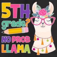 5th Grade? No Prob Llama 15oz Campfire Ceramic Mug
