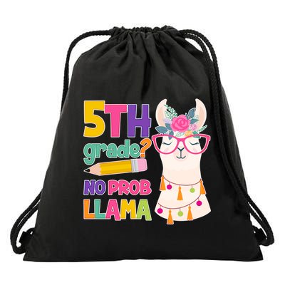 5th Grade? No Prob Llama Drawstring Bag