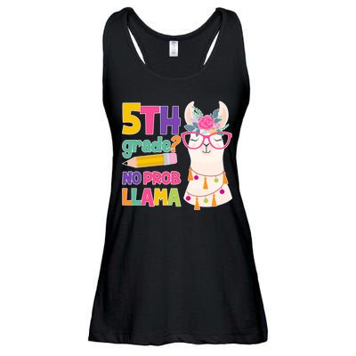 5th Grade? No Prob Llama Ladies Essential Flowy Tank