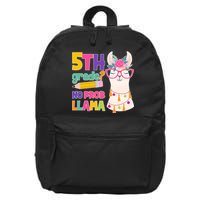 5th Grade? No Prob Llama 16 in Basic Backpack