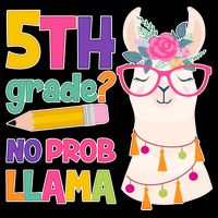 5th Grade? No Prob Llama 16 in Basic Backpack