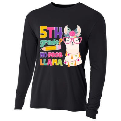 5th Grade? No Prob Llama Cooling Performance Long Sleeve Crew