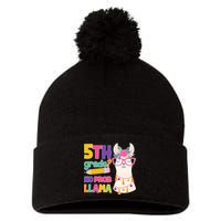5th Grade? No Prob Llama Pom Pom 12in Knit Beanie
