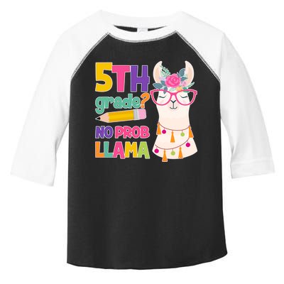 5th Grade? No Prob Llama Toddler Fine Jersey T-Shirt