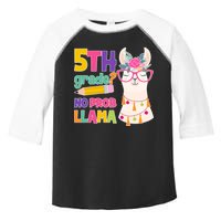 5th Grade? No Prob Llama Toddler Fine Jersey T-Shirt