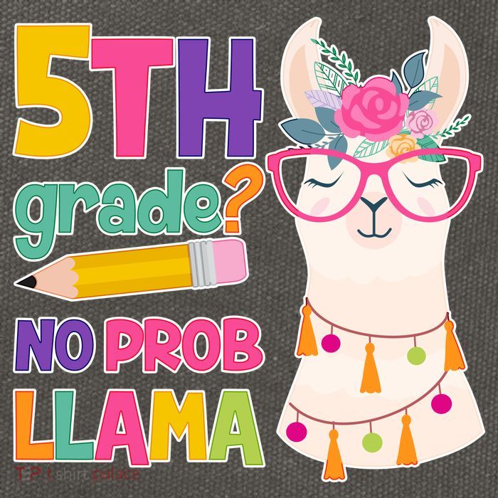 5th Grade? No Prob Llama Cotton Canvas Backpack