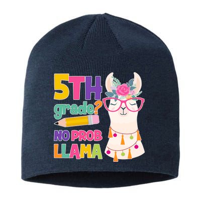 5th Grade? No Prob Llama Sustainable Beanie