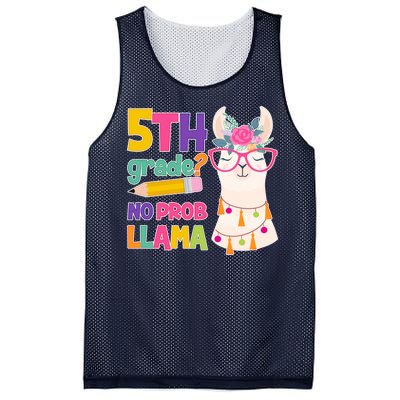 5th Grade? No Prob Llama Mesh Reversible Basketball Jersey Tank