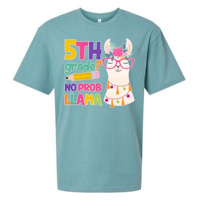 5th Grade? No Prob Llama Sueded Cloud Jersey T-Shirt