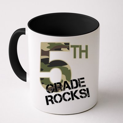 5th Grade Rocks Camo Mug
