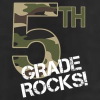 5th Grade Rocks Camo 11oz C Handle Ceramic Mug