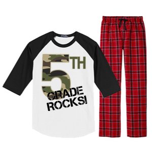 5th Grade Rocks Camo Raglan Sleeve Pajama Set