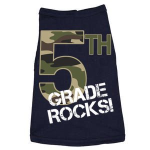 5th Grade Rocks Camo Doggie Tank