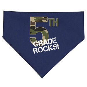 5th Grade Rocks Camo USA-Made Doggie Bandana