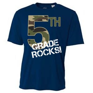 5th Grade Rocks Camo Cooling Performance Crew T-Shirt