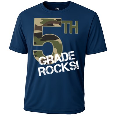 5th Grade Rocks Camo Performance Shirt