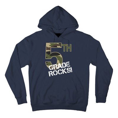 5th Grade Rocks Camo Hoodie