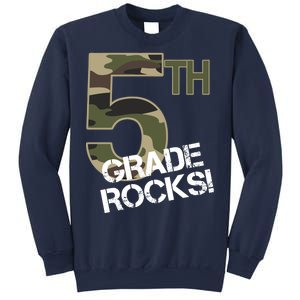 5th Grade Rocks Camo Sweatshirt