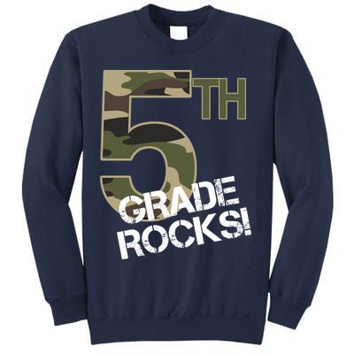 5th Grade Rocks Camo Sweatshirt