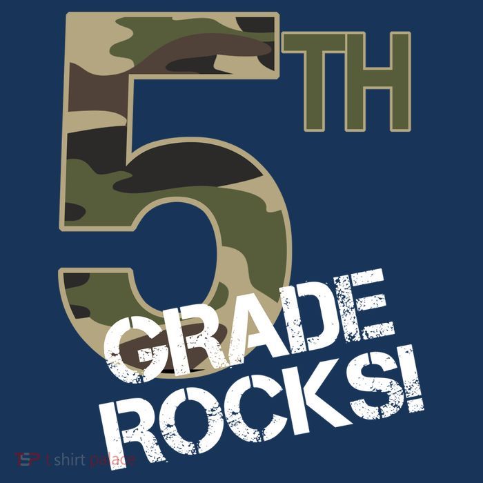 5th Grade Rocks Camo Sustainable Bucket Hat