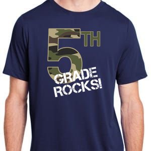 5th Grade Rocks Camo Adult ChromaSoft Performance T-Shirt