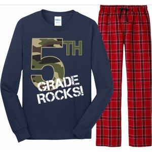 5th Grade Rocks Camo Long Sleeve Pajama Set