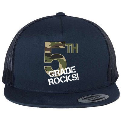 5th Grade Rocks Camo Flatbill Hat