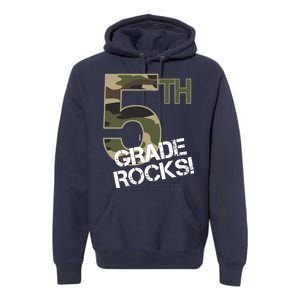 5th Grade Rocks Camo Premium Hoodie