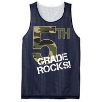 5th Grade Rocks Camo Mesh Reversible Basketball Jersey Tank