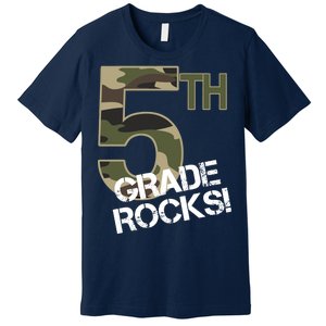 5th Grade Rocks Camo Premium T-Shirt