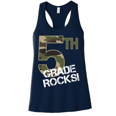 5th Grade Rocks Camo Womens Tank Top