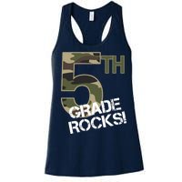 5th Grade Rocks Camo Women's Racerback Tank