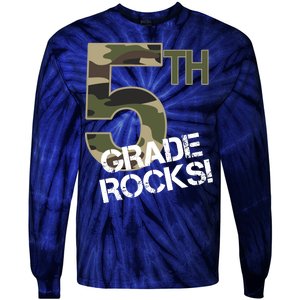 5th Grade Rocks Camo Tie-Dye Long Sleeve Shirt