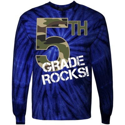 5th Grade Rocks Camo Tie-Dye Long Sleeve Shirt